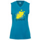 Women's Splatter Core Performance Sleeveless Shirt in Electric Blue