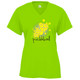 Women's Splatter Core Performance T-Shirt in Lime