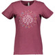 Women's Circle of Friends Cotton T-Shirt in Vintage Burgundy