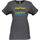 Women's Hanukkah Cotton T-Shirt in Vintage Smoke