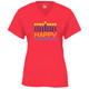 Women's Hanukkah Core Performance T-Shirt in Hot Coral