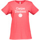 Women's Carpe Dinkem Cotton T-Shirt in Vintage Red