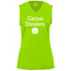 Women's Carpe Dinkem Core Performance Sleeveless Shirt in Lime
