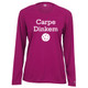 Women's Carpe Dinkem Core Performance Long-Sleeve Shirt in Hot Pink