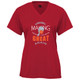 Women's Tennis Court Core Performance T-Shirt in Red