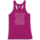 Women's Pickleball Talk Core Performance Racerback Tank in Hot Pink