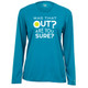 Women's Was That Out Core Performance Long-Sleeve Shirt in Electric Blue