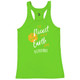 Women's Nicest People Core Performance Racerback Tank in Lime