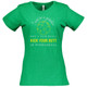 Women's I May Be A Grandma Cotton T-Shirt in Vintage Green