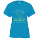 Women's I May Be A Grandma Core Performance T-Shirt in Electric Blue