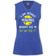 Women's A Day Without Pickleball Core Performance Sleeveless Shirt in Royal