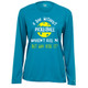 Women's A Day Without Pickleball Core Performance Long-Sleeve Shirt in Electric Blue