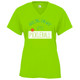 Women's Adulting Can Wait Core Performance T-Shirt in Lime