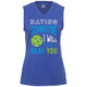 Women's Rating Schmating Core Performance Sleeveless Shirt in Royal