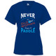 Women's Never Underestimate Core Performance T-Shirt in Royal