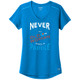 Women's Never Underestimate Ogio Performance Shirt in Bolt Blue