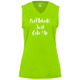 Women's Pickleball Just Gets Me Core Performance Sleeveless Shirt in Lime