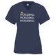 Women's Triple Pickleball Core Performance T-Shirt in Navy