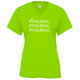 Women's Triple Pickleball Core Performance T-Shirt in Lime