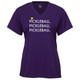 Women's Triple Pickleball Core Performance T-Shirt in Purple