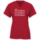 Women's Triple Pickleball Core Performance T-Shirt in Red