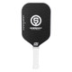 Oneshot Katanashot Carbon Fiber Pickleball paddle featuring a black paddle background and white Oneshot logo and the Katanashot name down the side. White perforated grip.