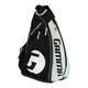 Alternate angle of the black and white Pickleball Sling Bag by GAMMA Pickleball