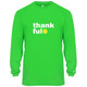 Men's Thankful Core Performance Long-Sleeve Shirt in Lime