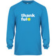 Men's Thankful Core Performance Long-Sleeve Shirt in Electric Blue