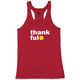 Women's Thankful Core Performance Racerback Tank in Red