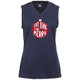 Women's Eat Dink & Be Merry Core Performance Sleeveless Shirt in Navy