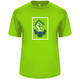 Carpe Dinkem 2.0 Men's Core Performance T-Shirt shown in color Lime. Available in sizes S-3XL