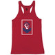 Carpe Dinkem 2.0 Women's Core Performance Racerback Tank shown in color Red. Available in sizes S-2XL