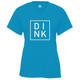 DINK Core Performance T-Shirt shown in color Electric Blue. Available in women's sizes S-2XL