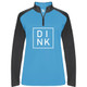 DINK UV 1/4 Zip shown in color Colombia Blue. Available in women's sizes S-2XL