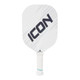 Front view of the Diadem Icon V2 Carbon Fiber Pickleball Paddle shown in the White color option.