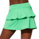 Back view of the multi-layered EleVen Charm Skirt with 14 inch length. Sizes XS-2XL