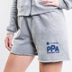 Angled view of PPA Cutoff Sweatshorts - Women's.