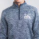 Close up of PPA 1/4-Zip Pullover - Men's showing PPA & CARVANA logos.