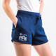 Side view of PPA FILA Union Diara High Rise Short FILA Navy.