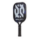 Angled view of the ONIX Evoke Malice Open Throat Composite Pickleball Paddle with DF Composite face, carbon frame and foam-injected handle.