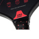 Zoomed in view of the adidas RX44 2 Pickleball Paddle face and paddle throat