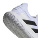 Men's adidas SoleMatch Control Court Shoe - White/Black/Silver - Heel Detail
