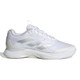 Anterior side view of the adidas Avacourt 2 Women's Pickleball Shoe shown in  White/Silver/Grey.