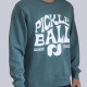 Heritage Pickle-ball Groovy Crew Neck Sweatshirt in Alpine - Front View