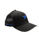 Side view of the Paddletek Performance Icon Hat in the color Black/Blue.
