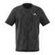 Front view of Men's adidas Club Graphic Tee in the color Carbon/Black.