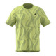 Front view of Men's adidas Club Graphic Tee in the color Pulse Lime/Preloved Green.