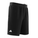 Front angled view of the men's adidas Club 3STR Shorts in Black.