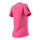 Back angled view of the Women's adidas Club Tee in the color Pulse Magenta.